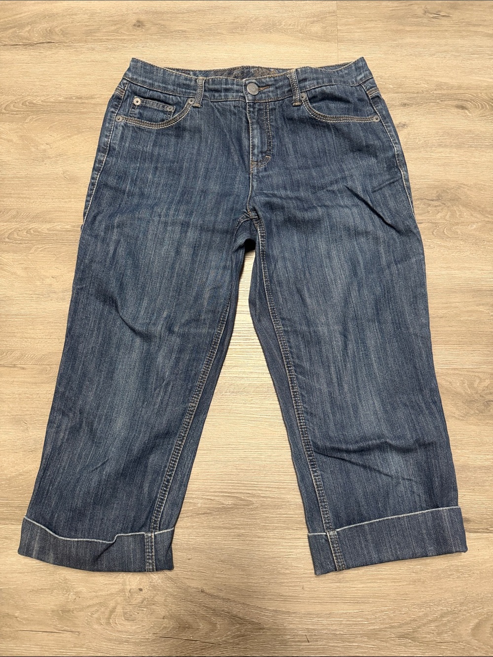 Tommy Hilfiger Indigo Cropped Cuffed Women's Jeans